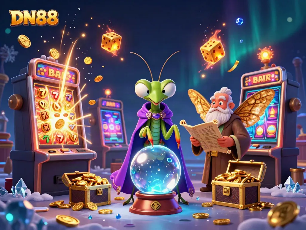 Experience the thrill of DN88's online casino with whimsical characters and dynamic gaming elements.