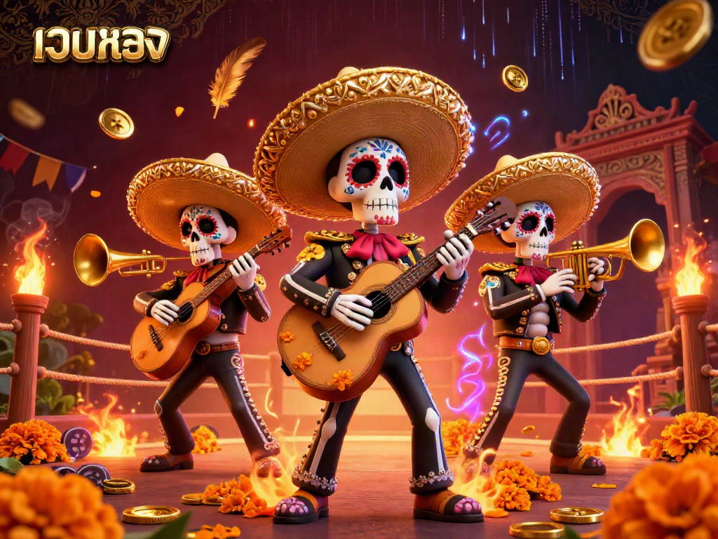 Spin the reels with เว็บตรง as a lively mariachi band brings artistic flair to the casino atmosphere.