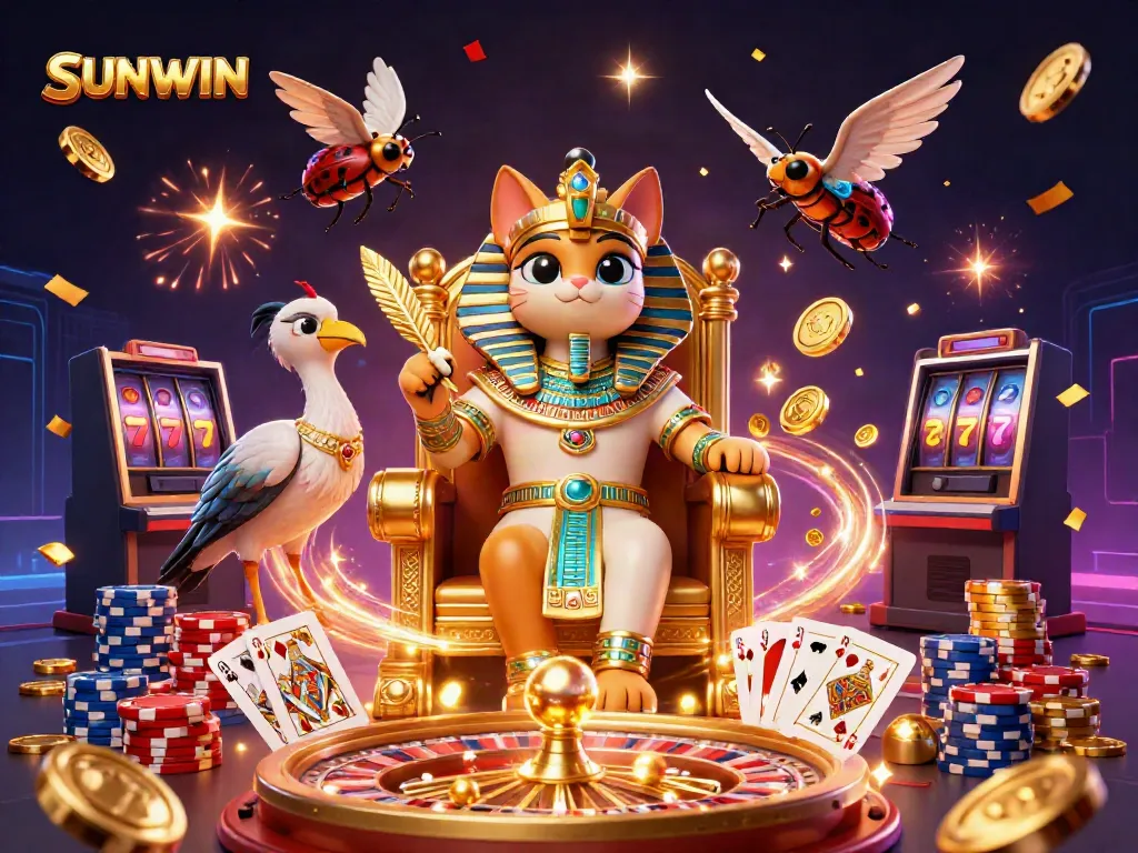 Engage with thrilling games at SUNWIN, featuring vibrant golden jackpots and dynamic casino action.