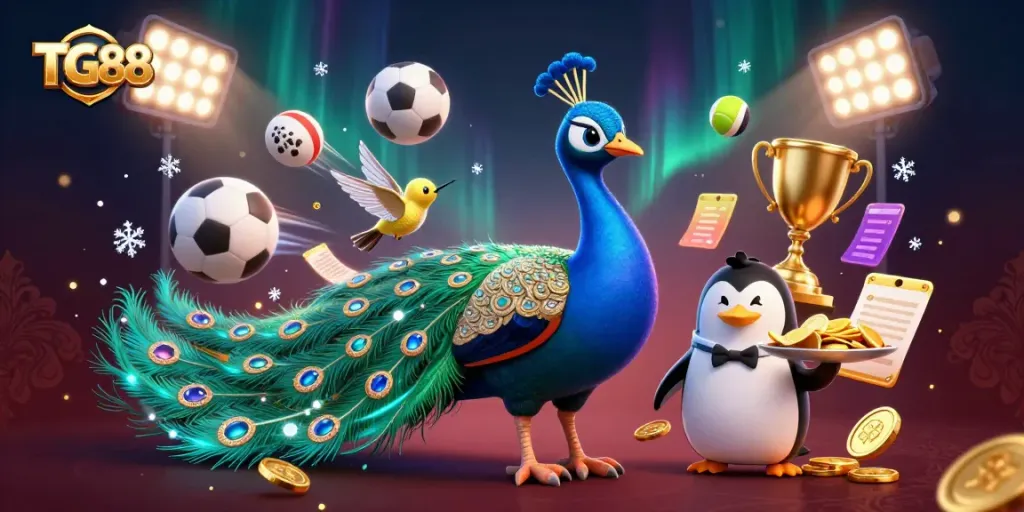 Engage with thrilling games at TG88 with vivid, dynamic casino elements and captivating characters.