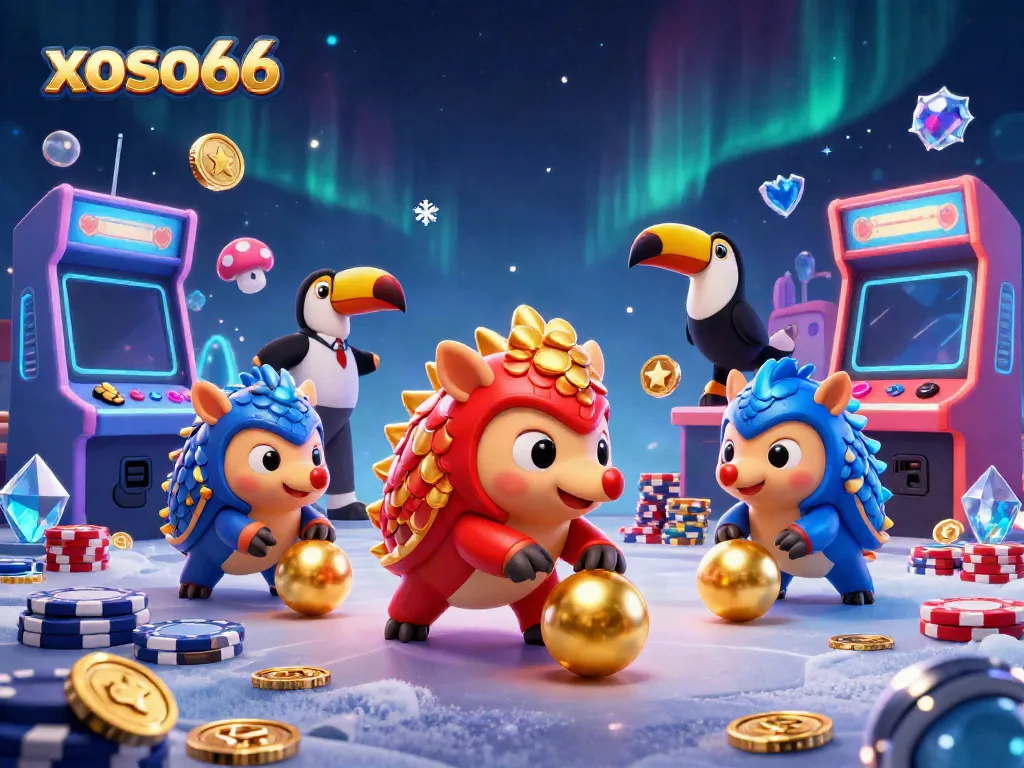 Experience the thrilling xoso66 casino world with rival pangolins in dynamic action!