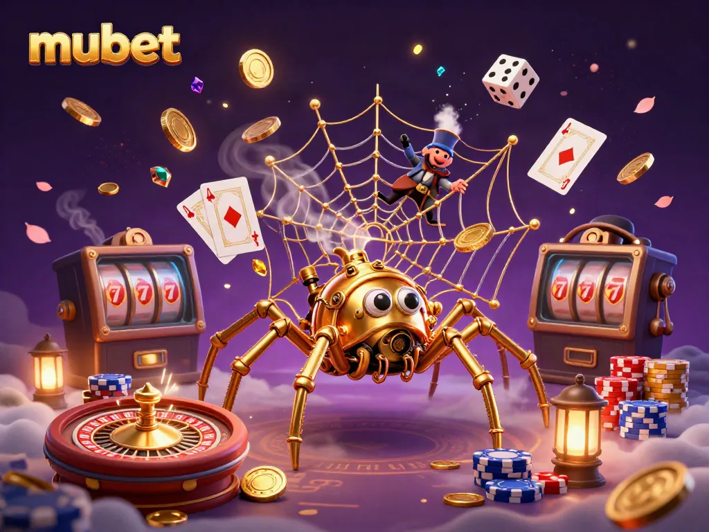 Win big with mubet in an enchanting casino scene filled with golden treasures and excitement.