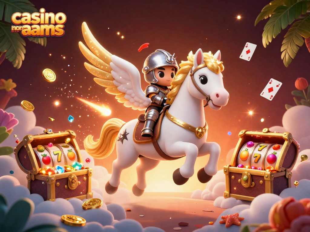 Gioca con il casino non aams in un'illustrazione ricca di elementi fantastici e avventurosi.